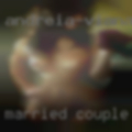 Married couple looking party